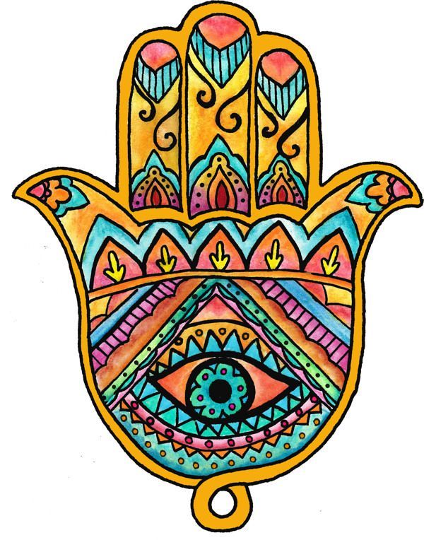 600x764 Hamsa Drawing