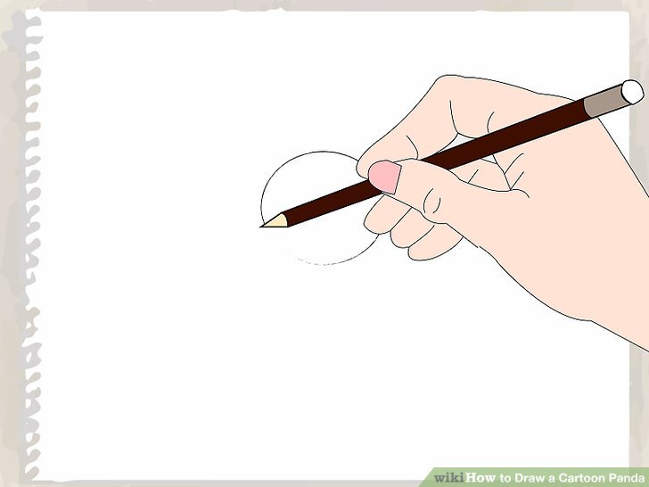 728x546 How To Draw A Cartoon Panda 9 Steps (With Pictures)