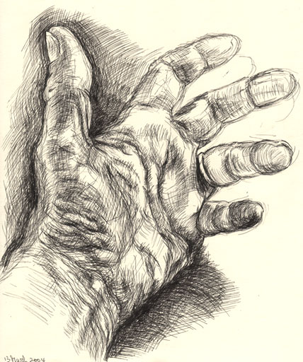 428x512 Drawing Of My Left Hand