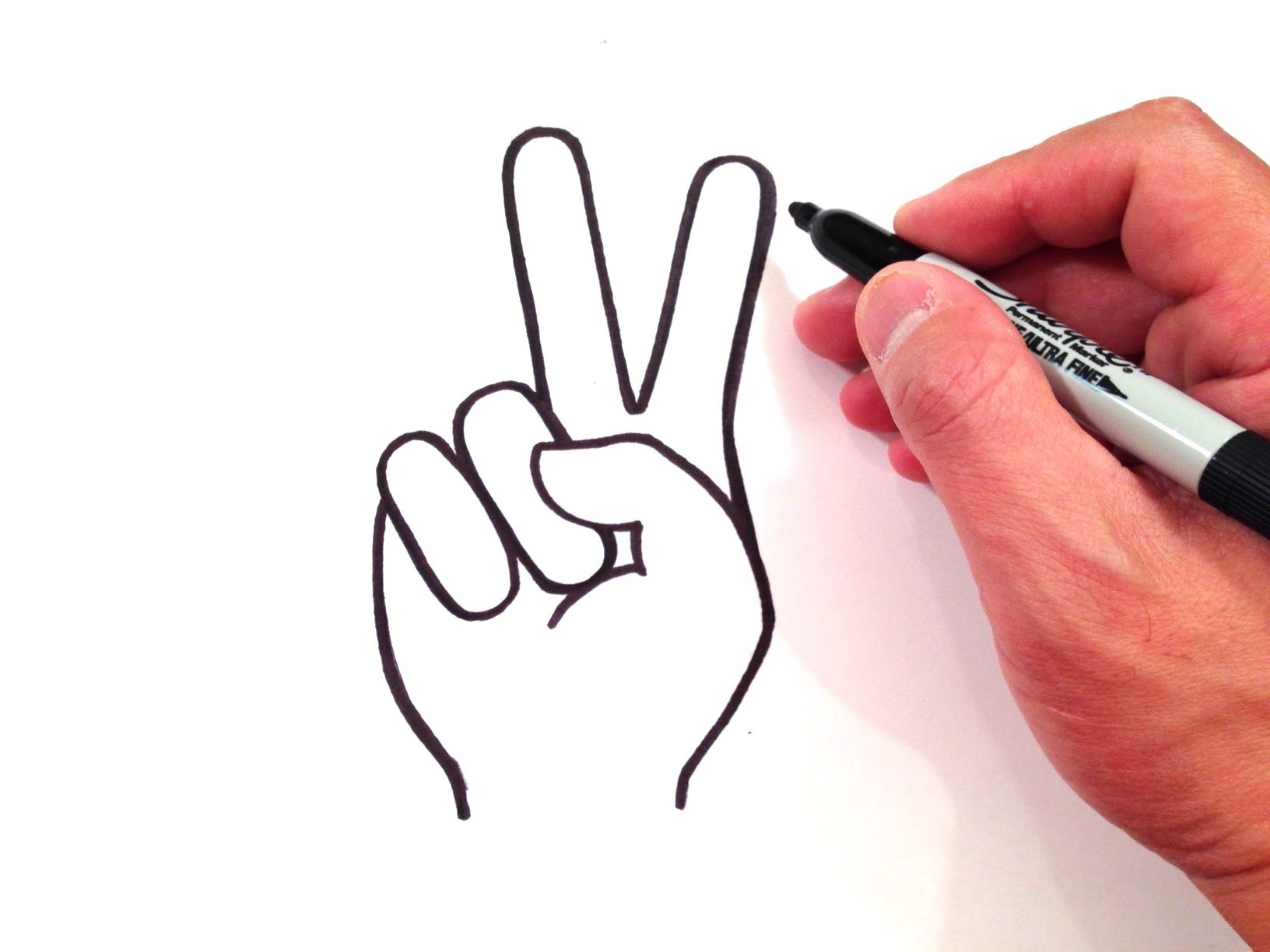 1632x1224 Hand Drawing Easy How To Draw A Peace Sign