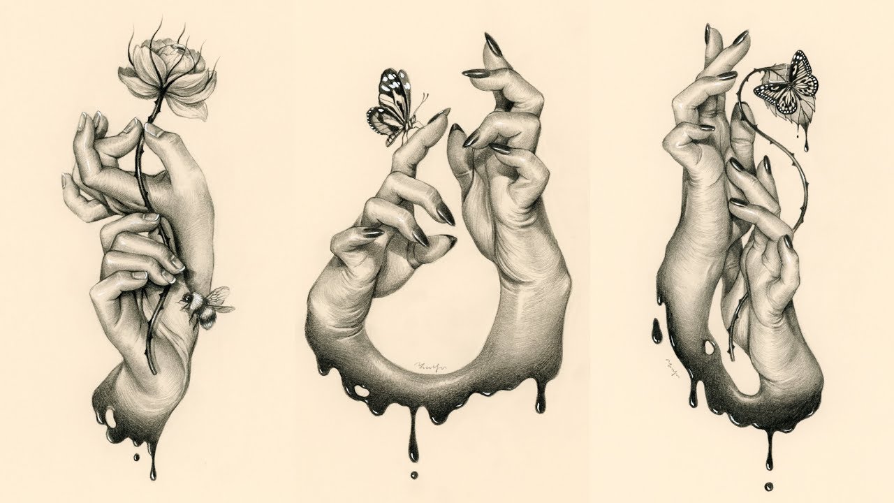 1280x720 Hands Study Sep Patreon Reward Drawings