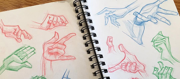 750x330 Drawings Of Hands Quick Sketches Amp Hand Studies