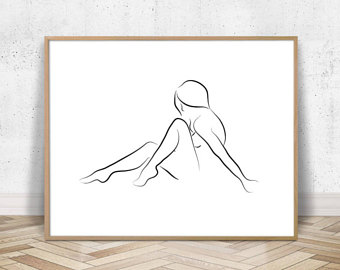 340x270 Minimal Drawing Etsy
