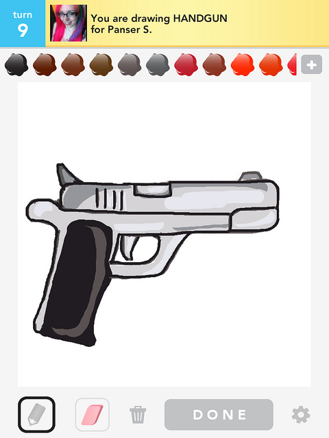 Hand Gun Drawing at GetDrawings | Free download