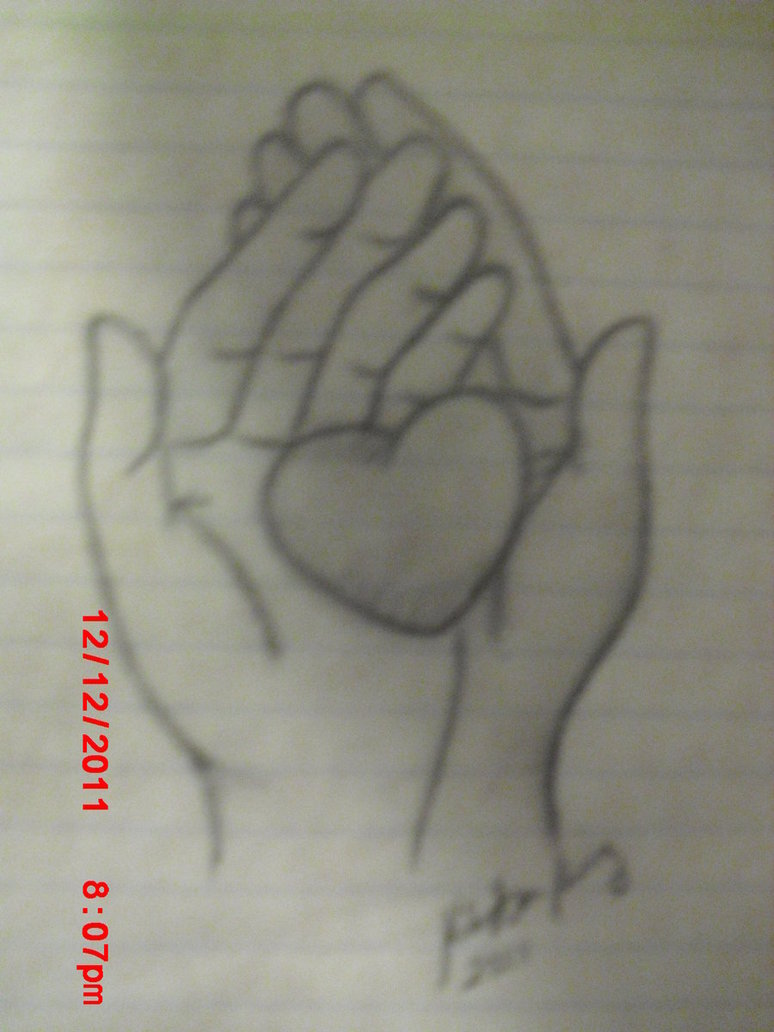 774x1032 Hand Holding Heart Drawing My Blog