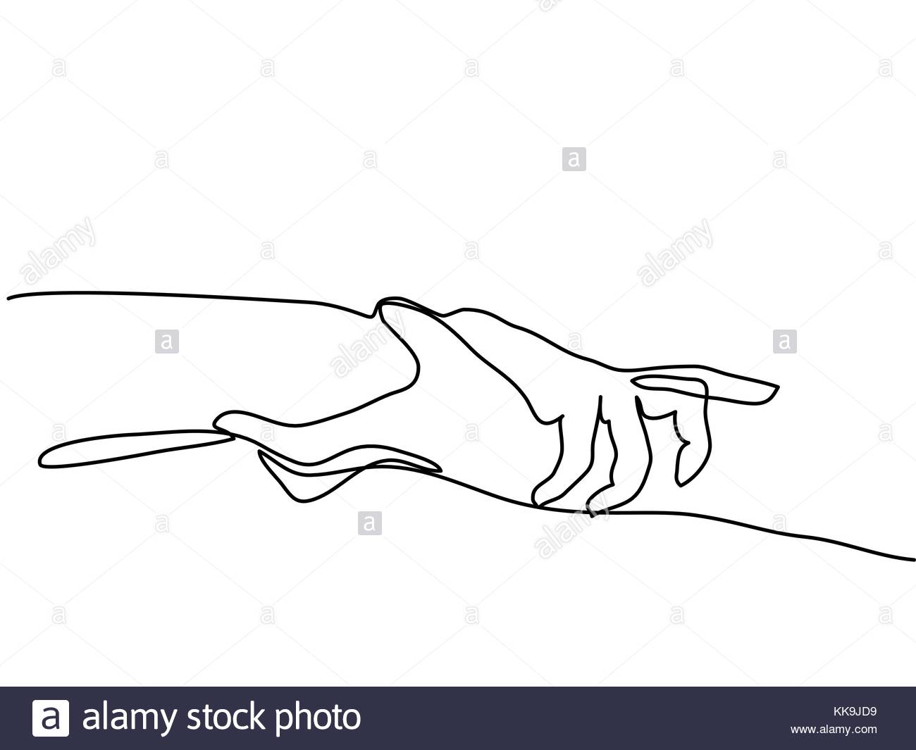 1300x1065 Continuous Line Drawing Of Holding Hands Together Stock Vector Art