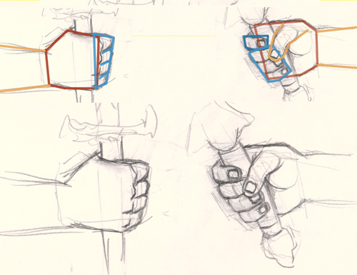 500x385 How To Draw Hand Holding Sword