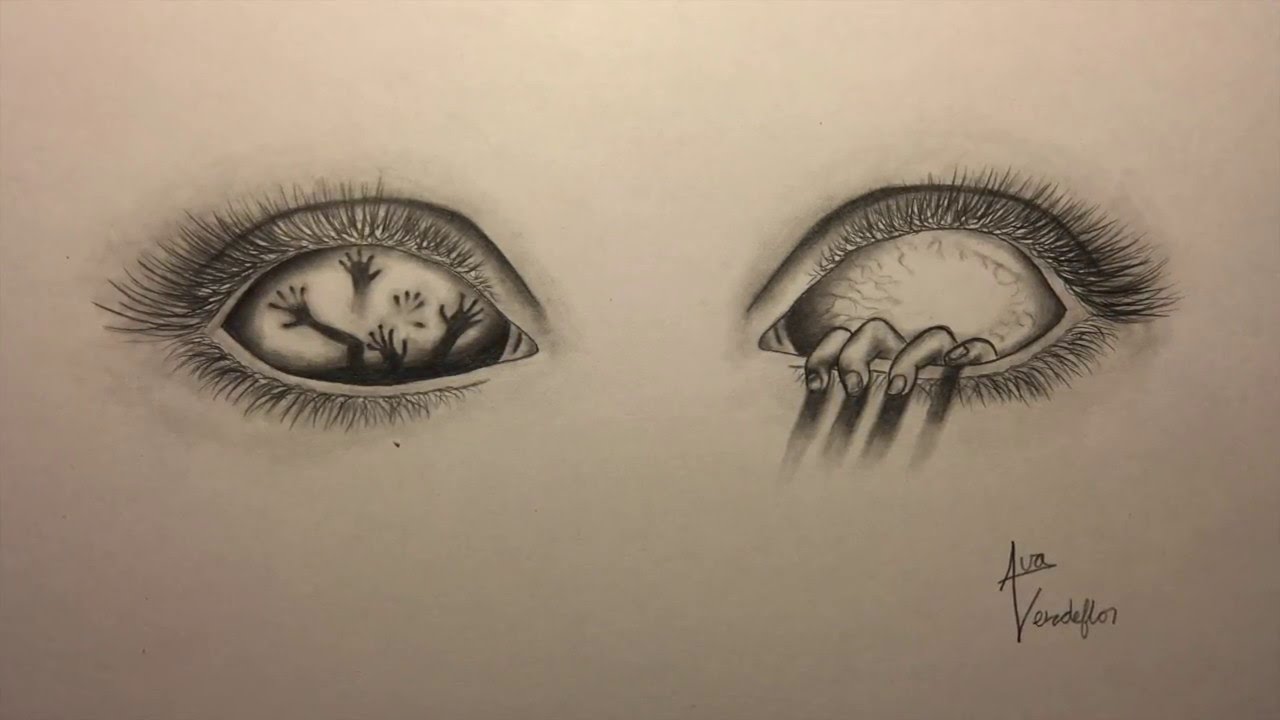 1280x720 Hand In Eye Drawing