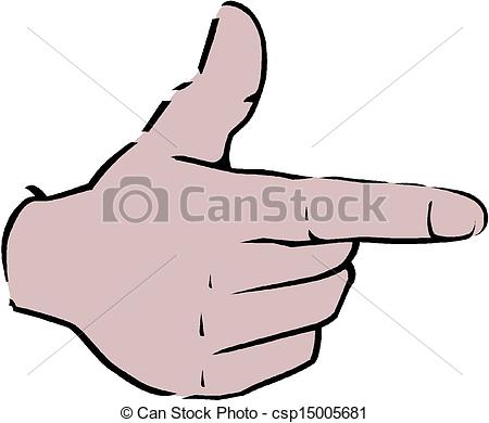 450x390 Pointing Hand (Point Finger) Vector