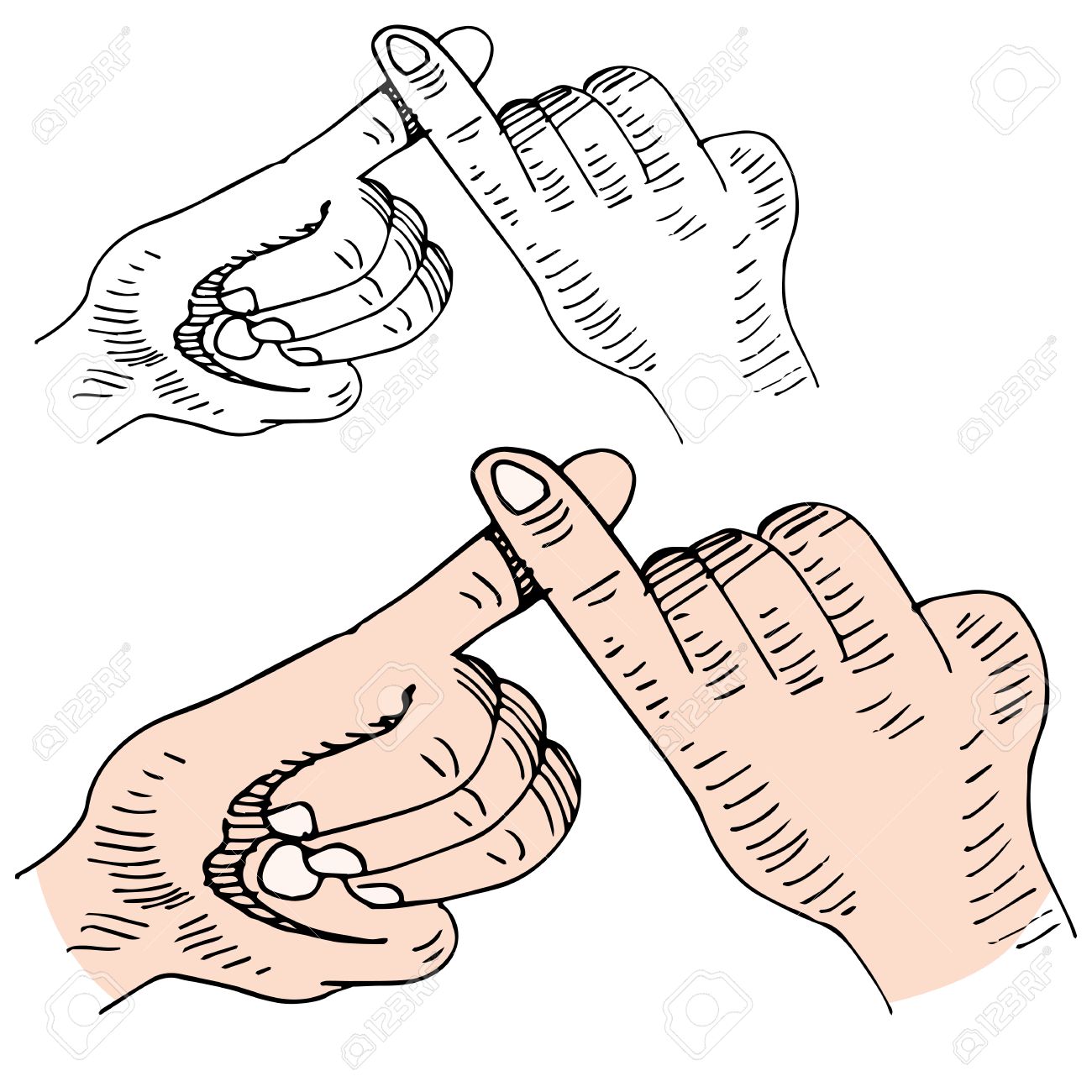 1300x1300 An Image Of A Pinky Swear Handshake. Royalty Free Cliparts