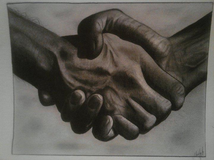 720x540 Hand Shake Digital Art By Edwin Lopez
