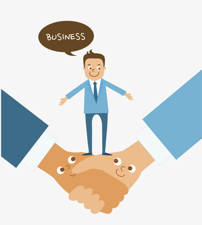 650x724 Handshake Man, Decorative Pattern, Cartoon Hand Drawing Png Image