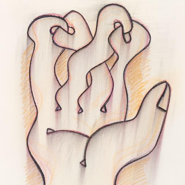 600x600 Caviar20 Sorel Etrog Hand Study Drawing, 1969