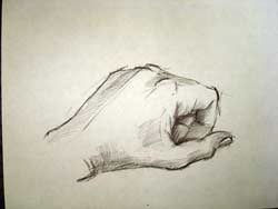 250x188 Hand Study. Observational Drawing. Lesson Plan