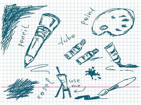 600x450 Hand Tools For Vector Drawing Free Vector In Encapsulated