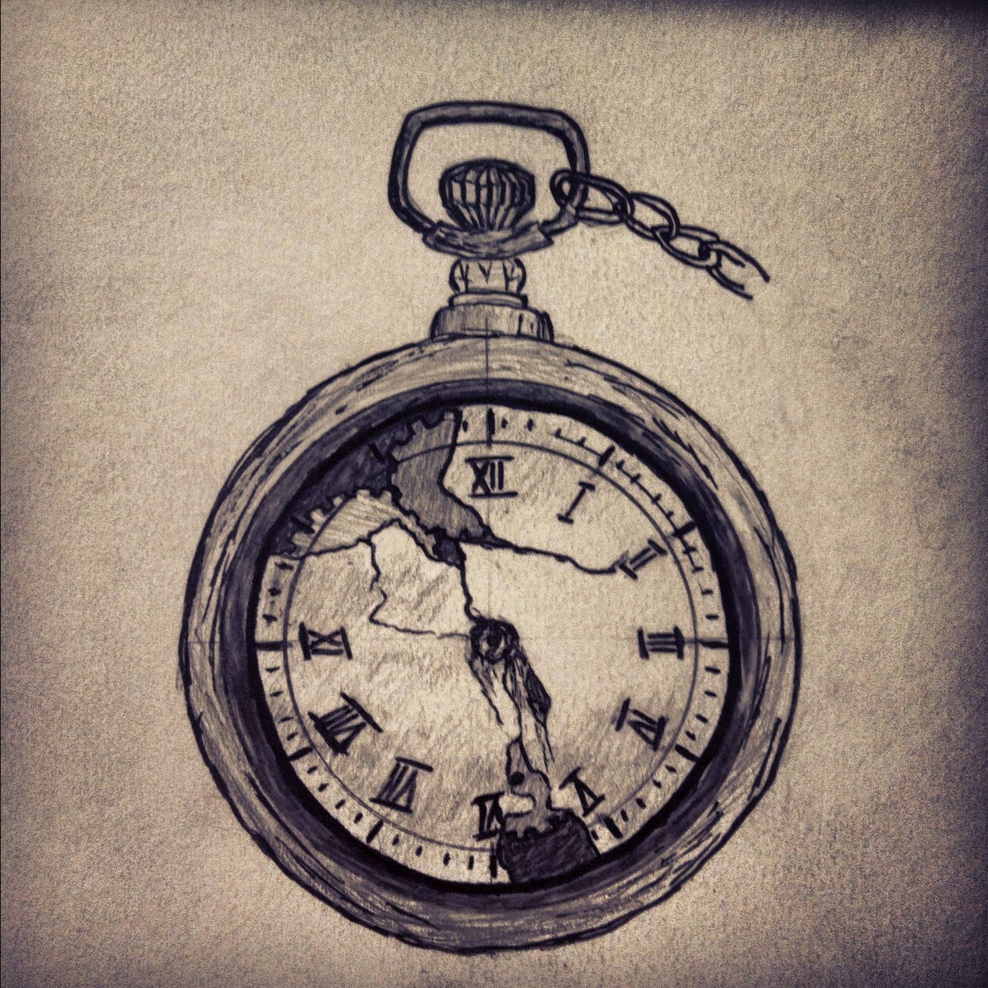 1435x1435 Pocket Watch Tattoo
