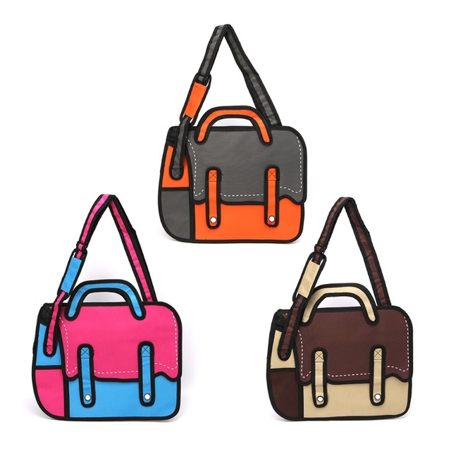 640x640 Fashion Women 3d Jump Style 2d Drawing Cartoon Comic Canvas