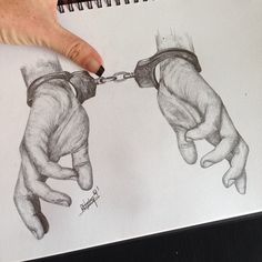 236x236 Handcuffed Hands Drawings Drawings And Drawing Stuff