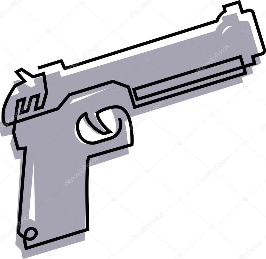 1023x995 Drawing Of A Handgun Stock Photo Sparkstudio