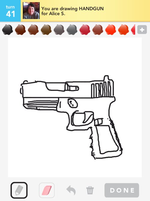 Handgun Drawing at GetDrawings | Free download