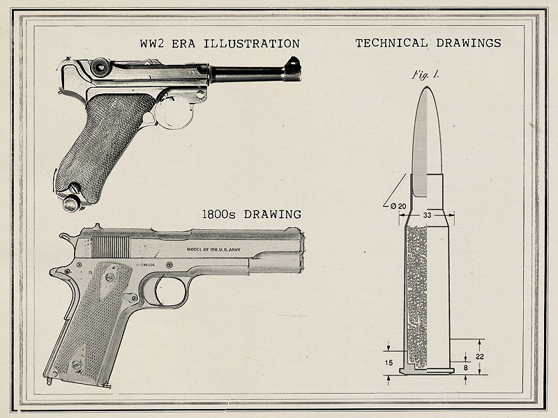 800x600 Legendary Firearms Artistic Prints Of Classic Guns