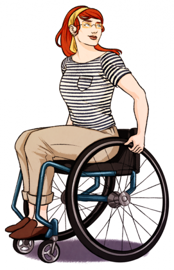 355x550 Illustrating Wheelchairs Drawings, Characters And Illustrations