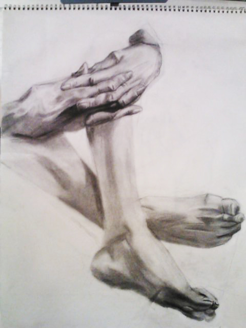 480x640 Hands And Feet Figure Drawing By Jedibandicoot