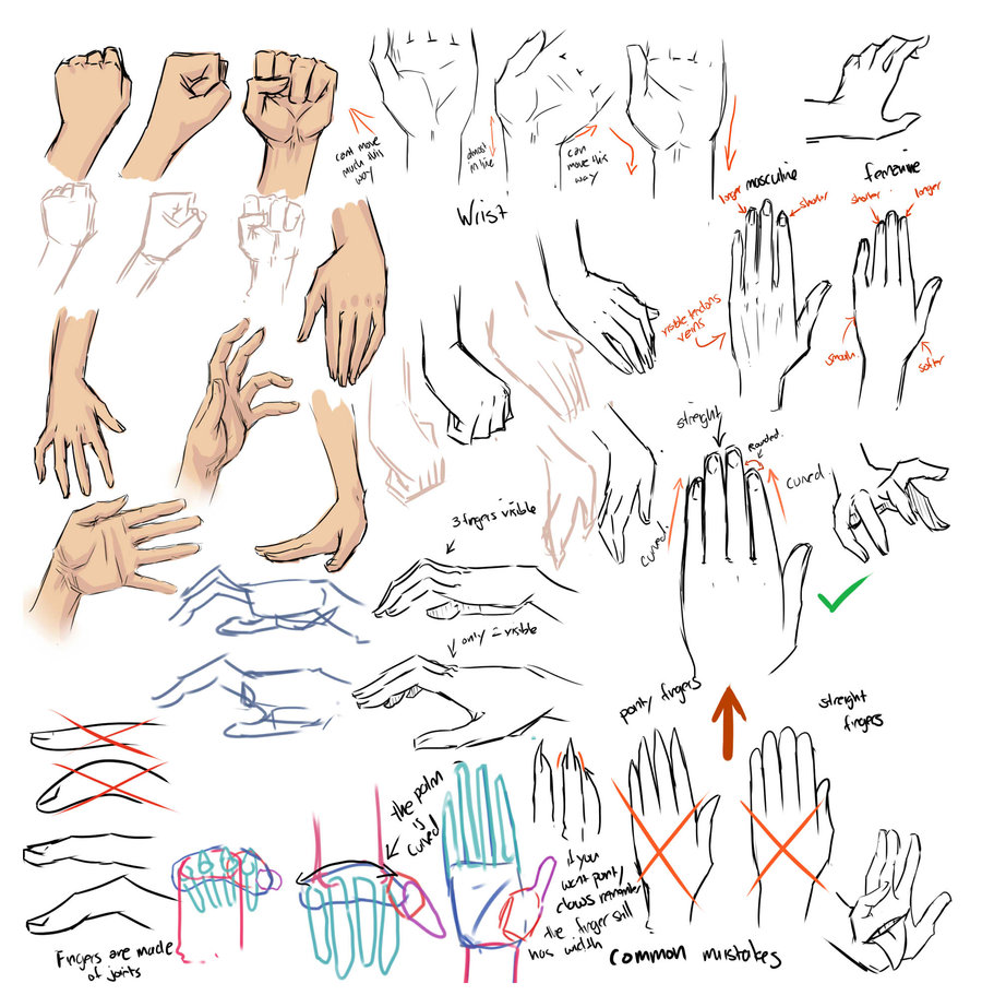 900x922 Drawing Hands And Tips  By Moni158