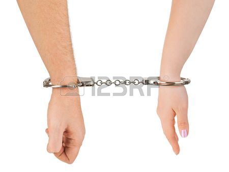 450x338 Wedding In Handcuffs Stock Photos. Royalty Free Business Images