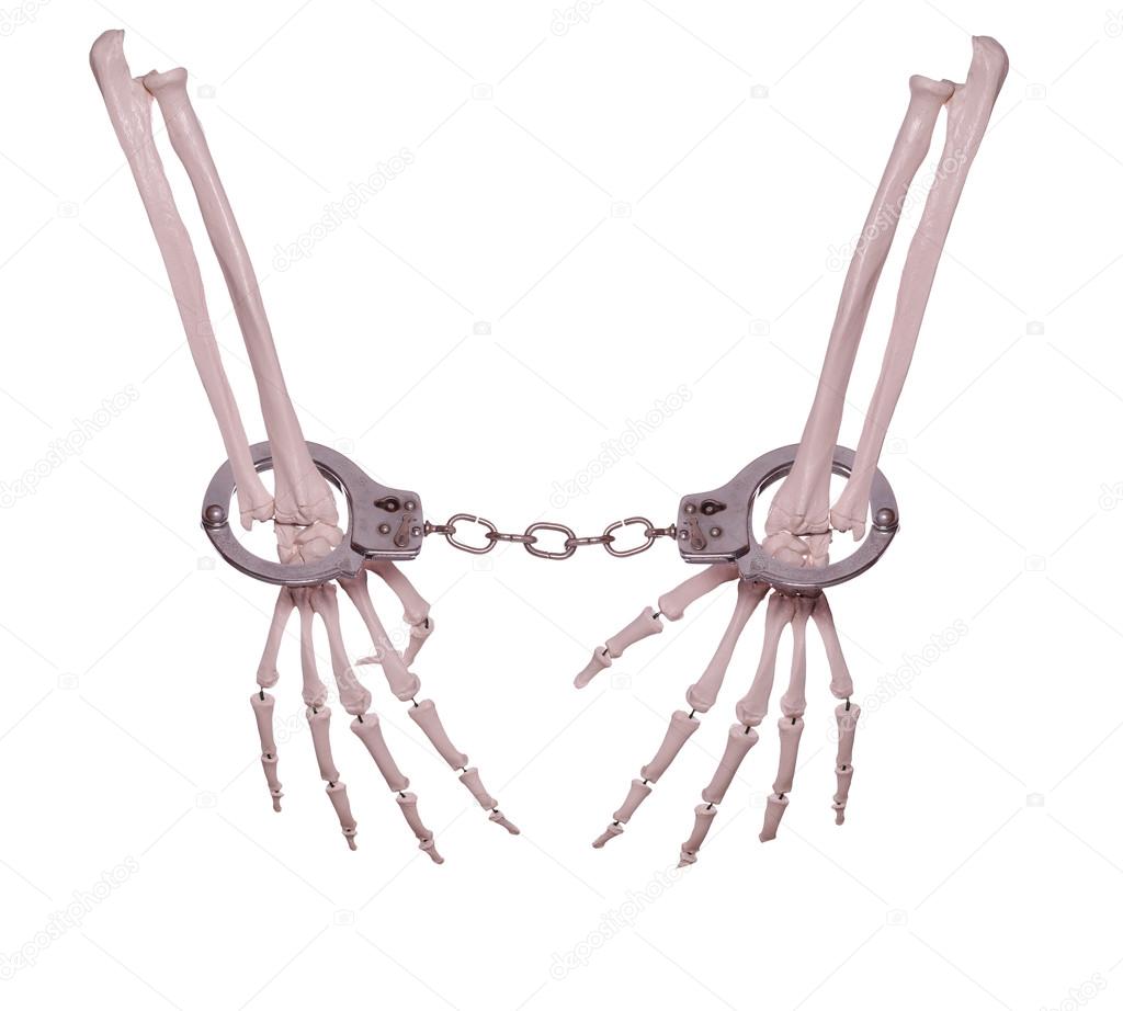 1024x922 Skeleton Hands In Handcuffs Stock Photo Pterwort