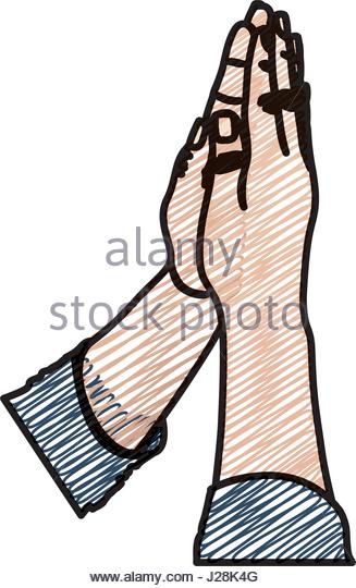 327x540 Hands Prayer Drawing Stock Photos Amp Hands Prayer Drawing Stock