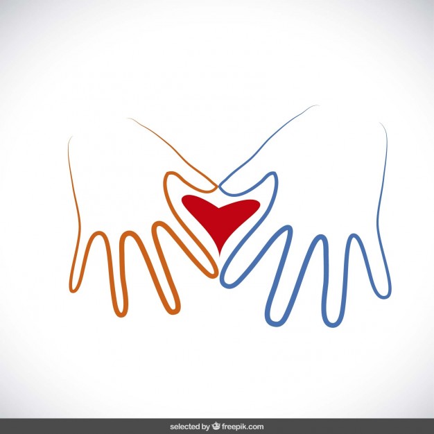 626x626 Hands Making A Heart Vector Free Download
