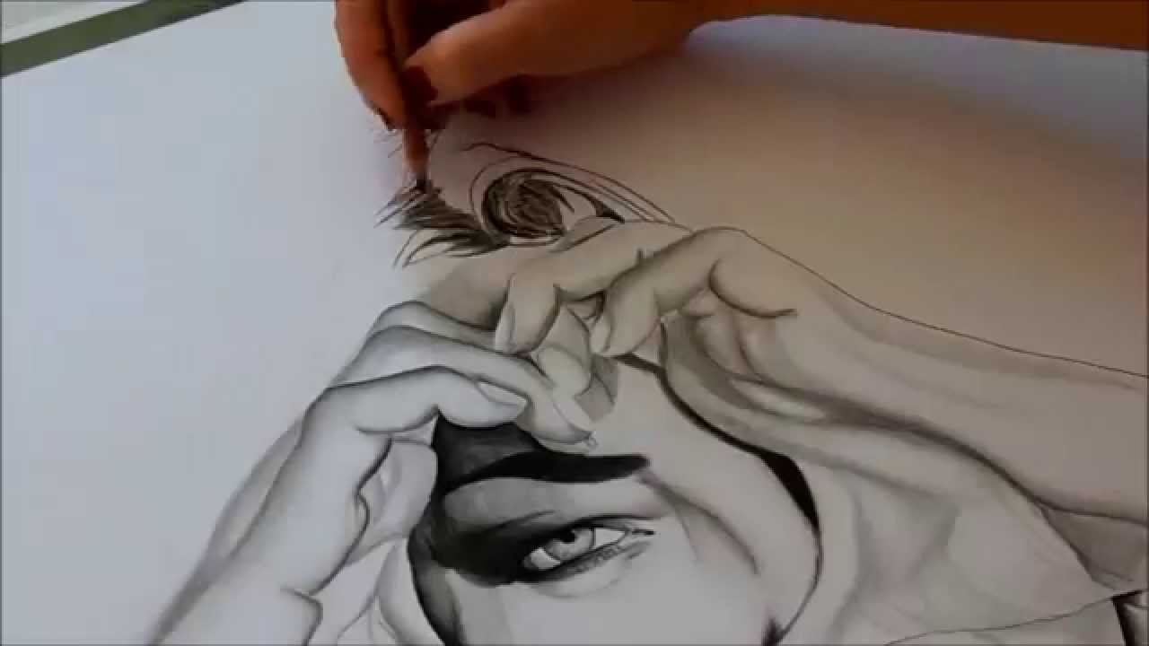 1280x720 Pencil Drawing Of Hand Holding Heart