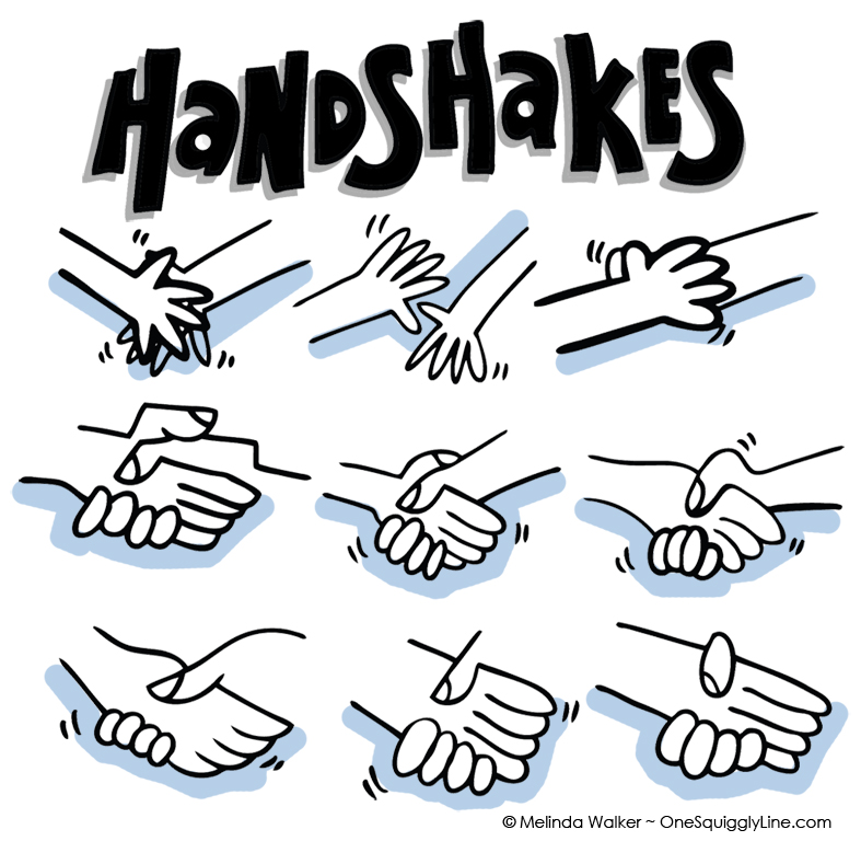 787x768 Shaking Hands Drawing Step By Step