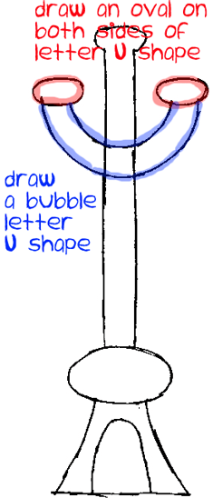 235x548 How To Draw Hanukkah Menorahs With Easy Step By Step Drawing
