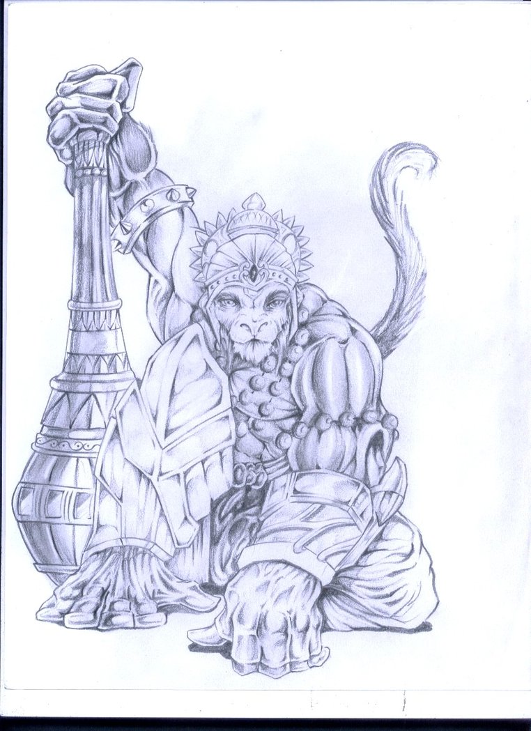 762x1049 Hanuman By Wolfscream