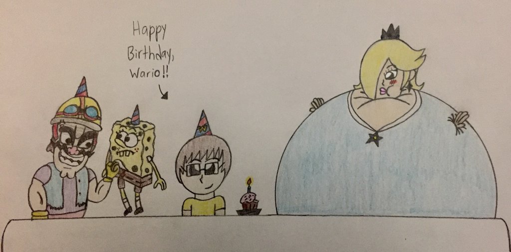 1024x505 Special) The Big Happy Birthday Drawing By Wariotheinflator