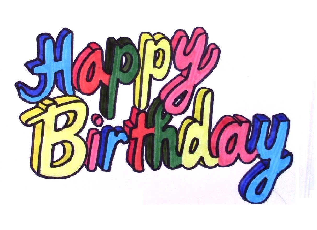 Happy Birthday Drawing Images at GetDrawings | Free download