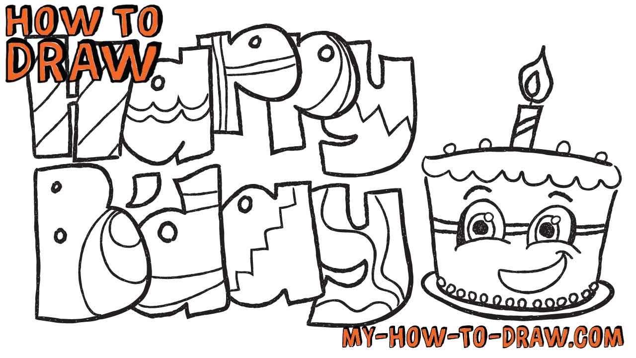 1280x720 How To Draw Happy Birthday Cards