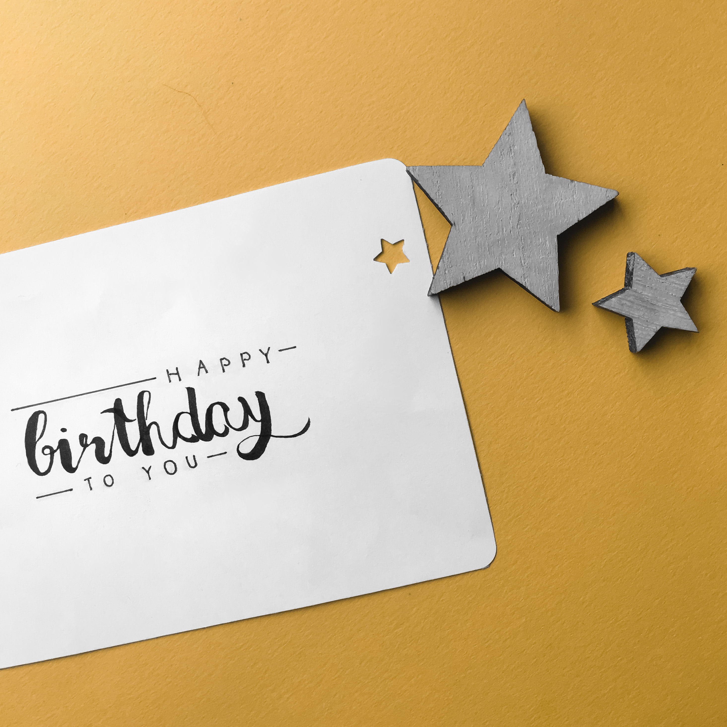 2930x2930 Happy Birthday To You Handlettering Cards