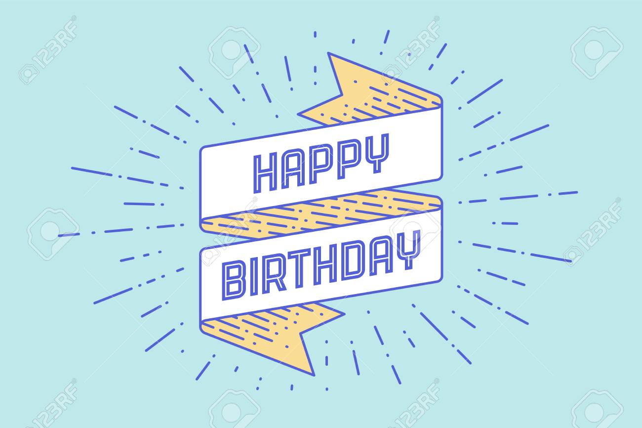 1300x866 Vintage Ribbon Banner And Drawing In Engraving Style With Text