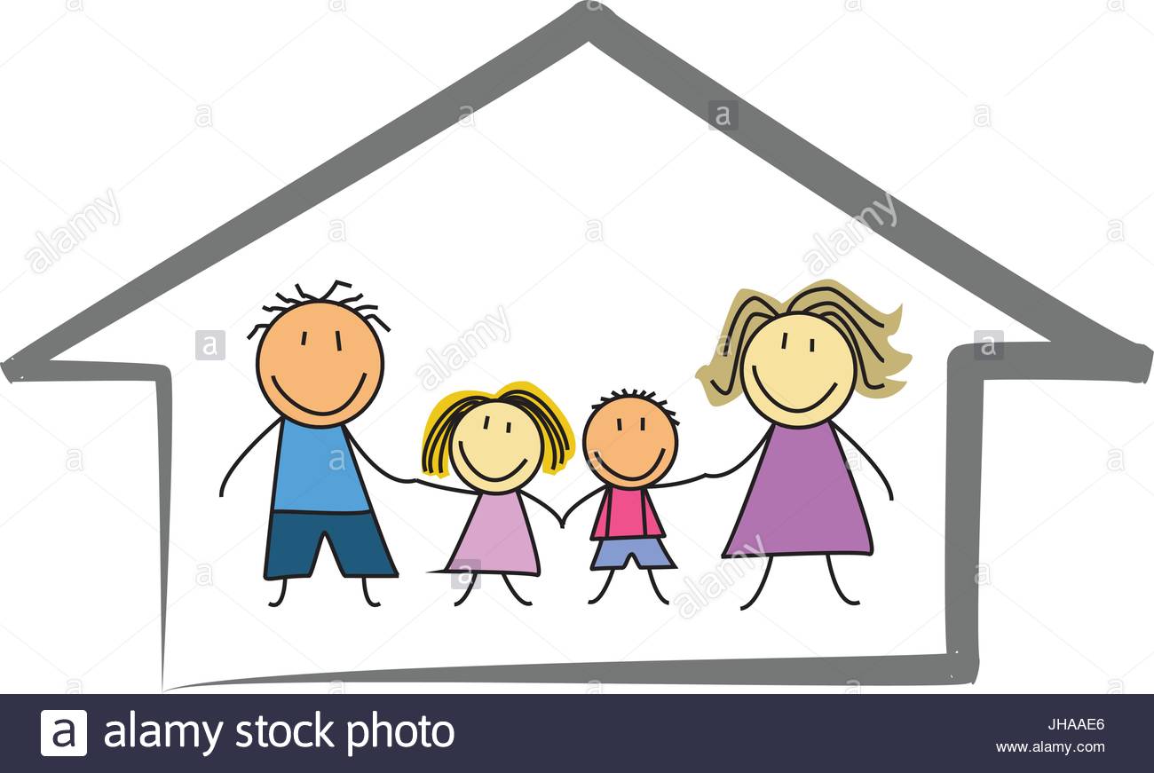 1300x871 Happy Family Home House