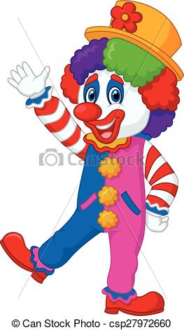 263x470 Vector Illustration Of Cartoon Happy Clown Clip Art Vector