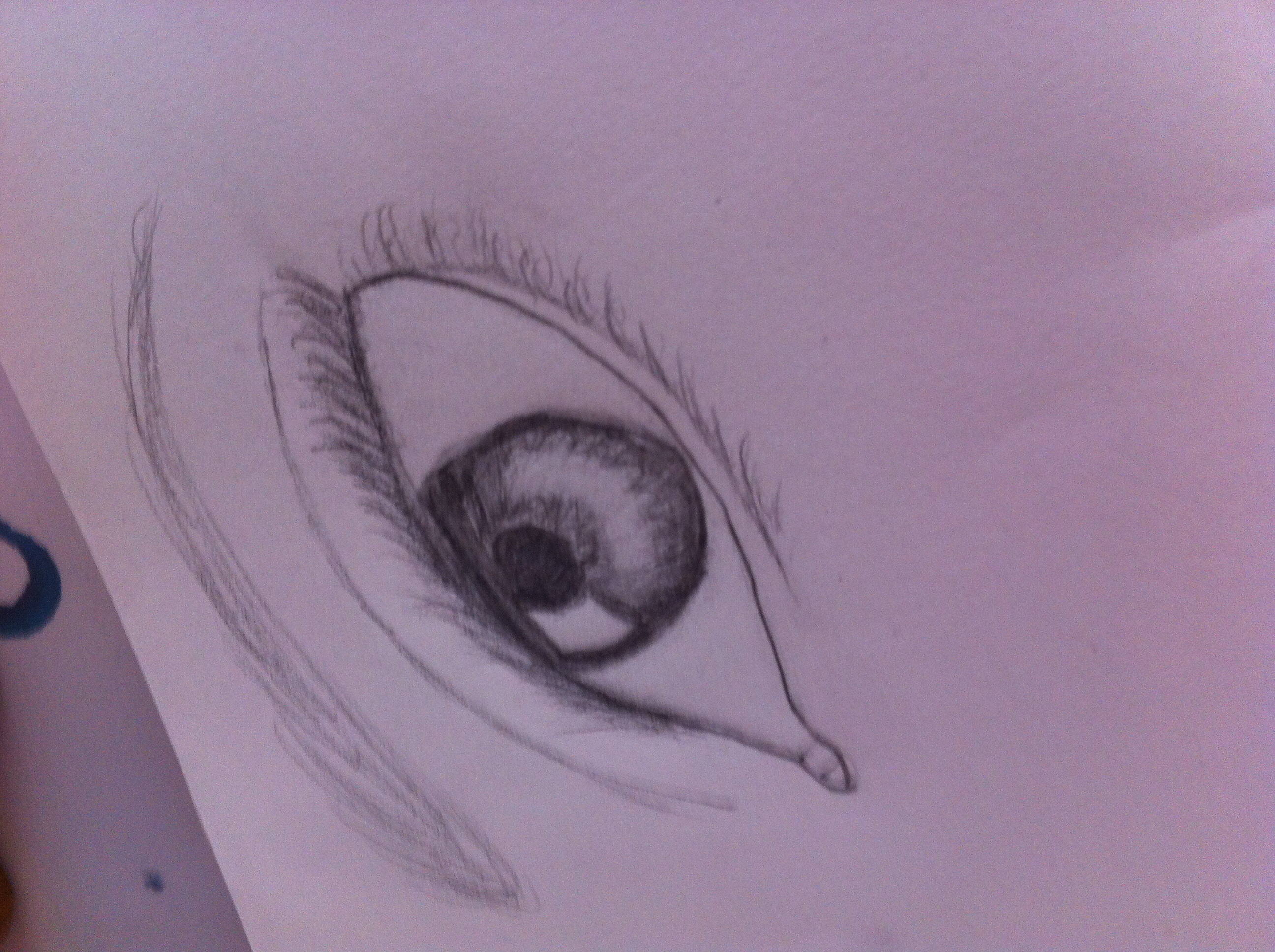 2592x1936 I Drew An Eye And Eyebrow!!!! Really Happy!!! Drawing And Other