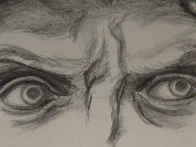 640x480 Happy Eyes Drawing