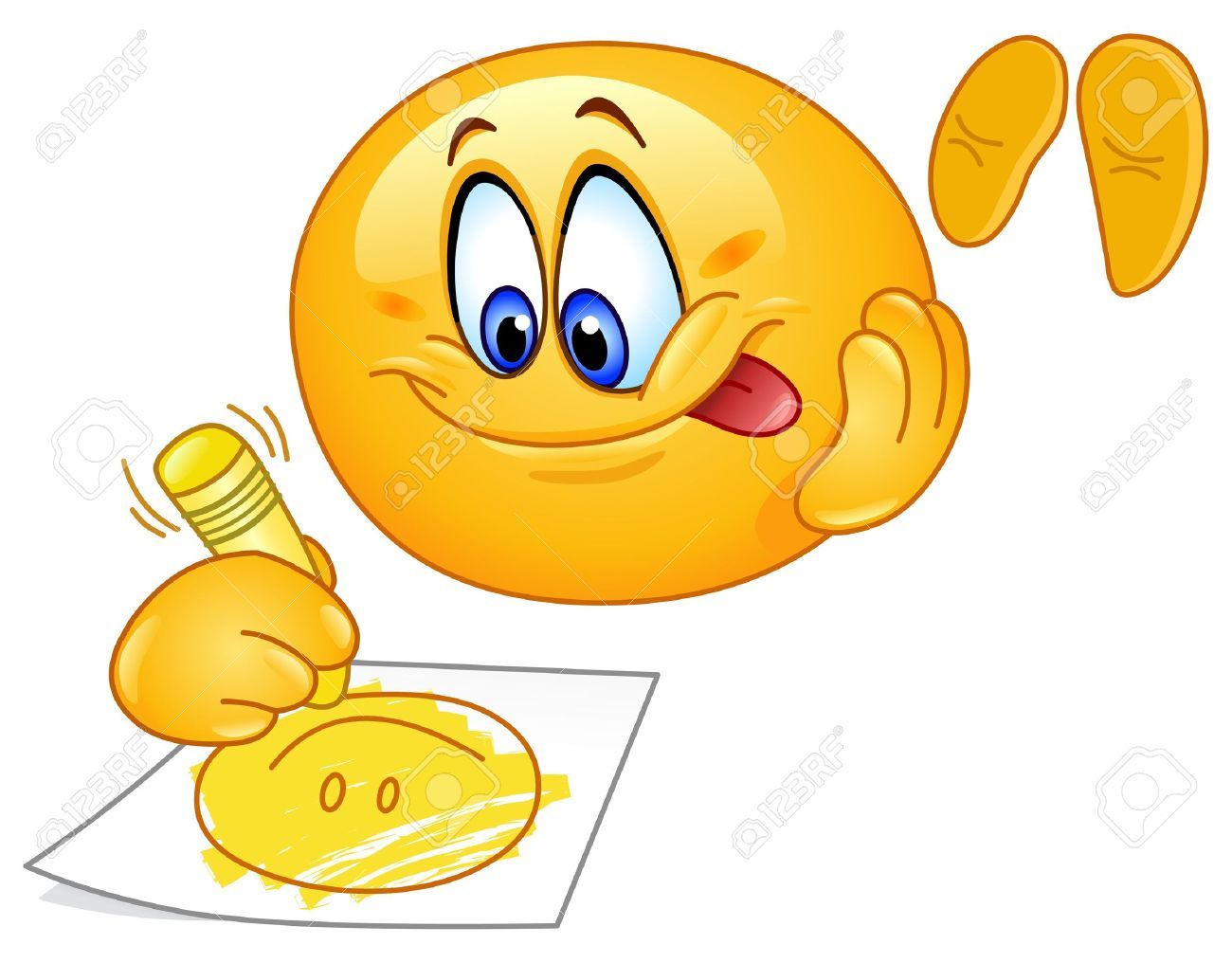 1300x1016 Cute Emoticon Drawing A Smiling Face Royalty Free Cliparts