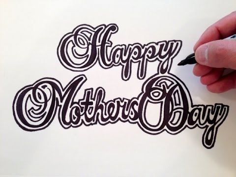 480x360 How To Draw Happy Mother's Day