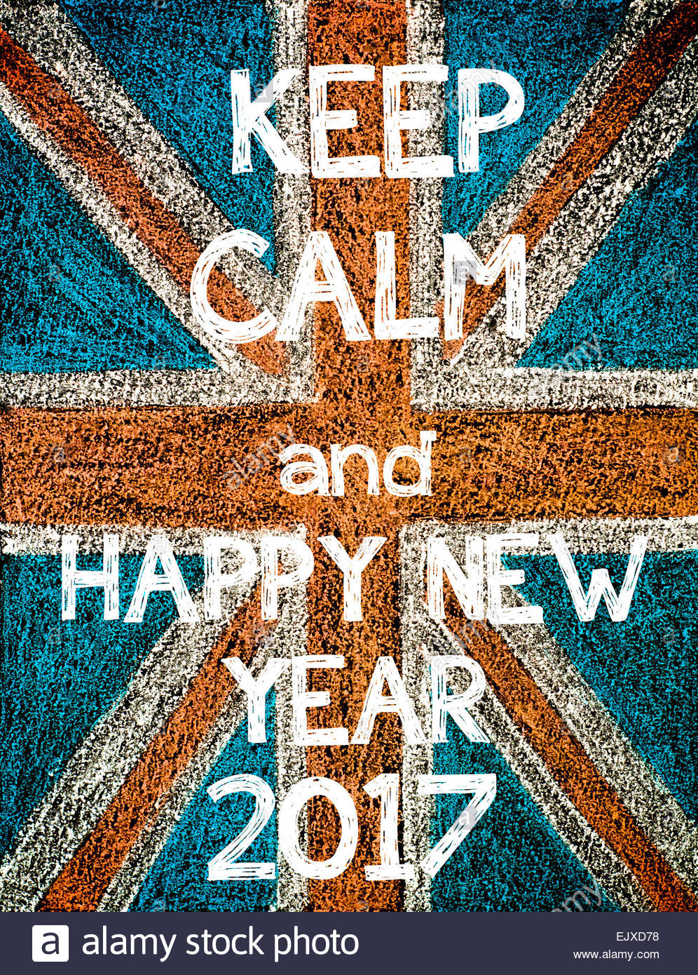 996x1390 Keep Calm And Happy New Year 2017. United Kingdom (British Union