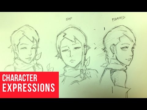 480x360 How To Draw Character Expressions Happy, Sad, Pleased