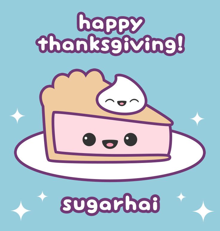 736x774 Happy Thanksgiving From Sugarhai Cute Food Happy
